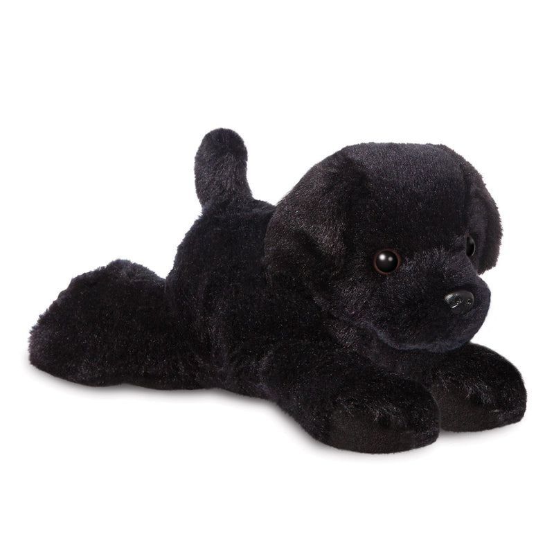 Mini Flopsies Black Labrador Dog Soft Toy - Aurora World LTD