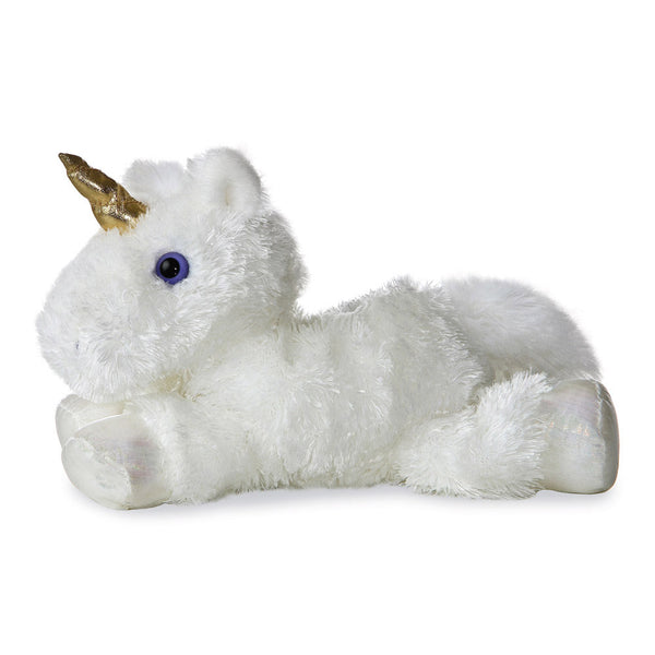 Mini Flopsies White Unicorn Soft Toy - Aurora World LTD