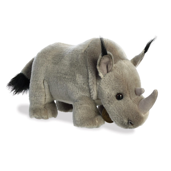 Aurora Rhino Soft Teddy Bear Toy Miyoni Plush Cuddly 10 Rhinoceros Kids