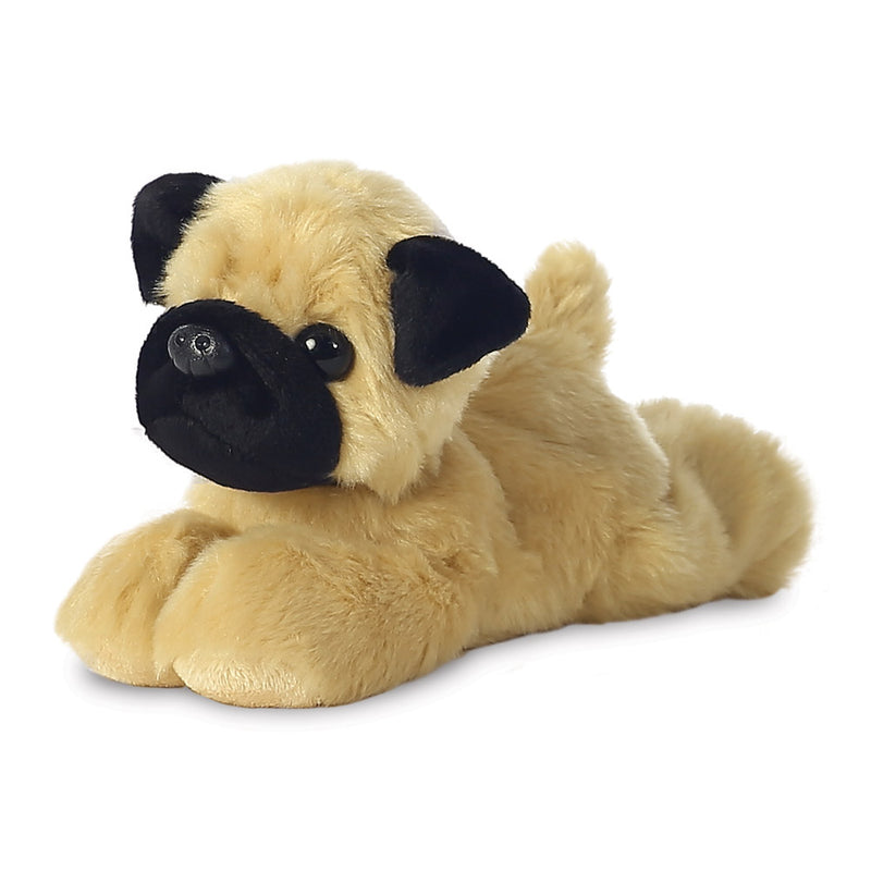 Mini Flopsies Mr Pugster Pug Soft Toy - Aurora World LTD