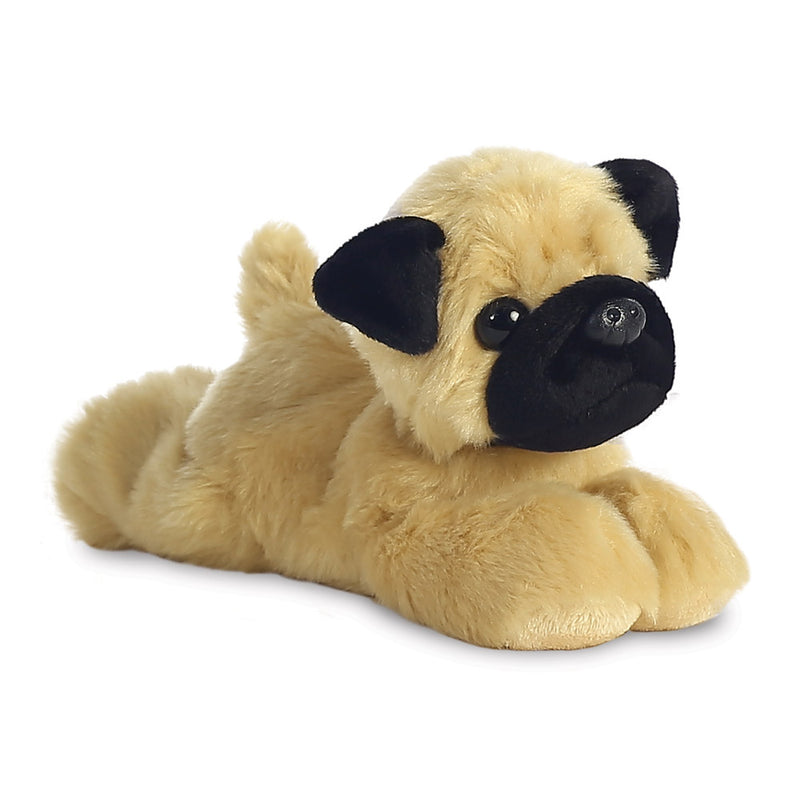 Mini Flopsies Mr Pugster Pug Soft Toy - Aurora World LTD
