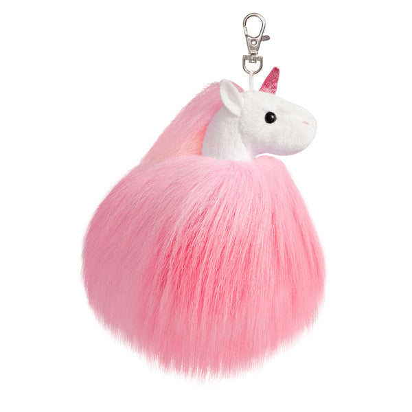 Sparkle Tales Fluffy Unicorn  Key Clip - Aurora World LTD