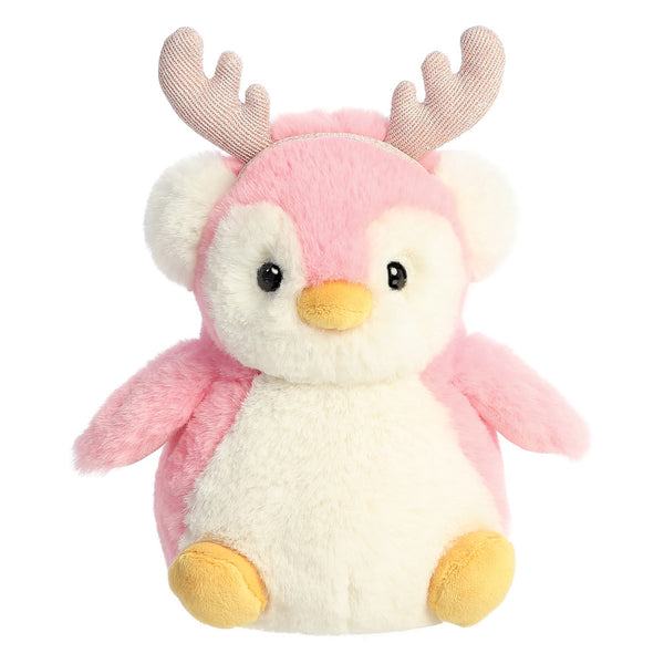 PomPom Penguin with Reindeer Antlers - Aurora World LTD